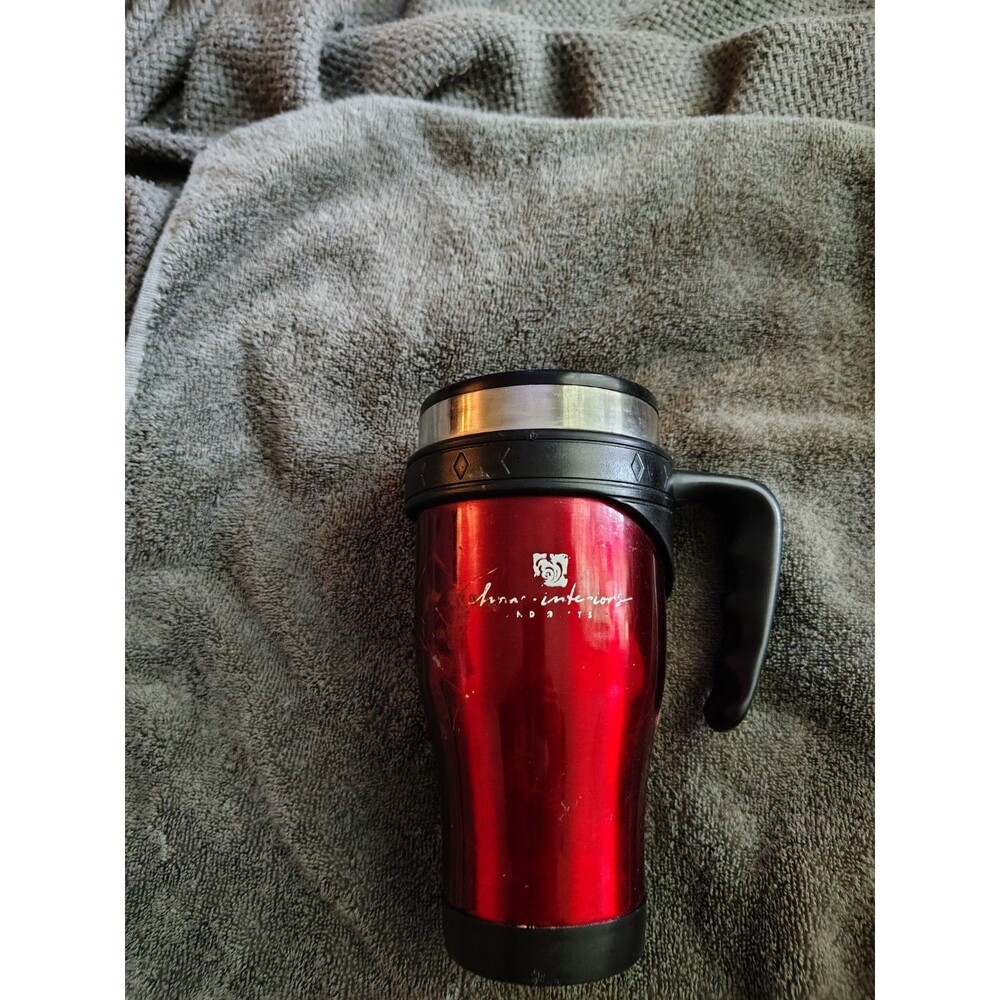 Home Interiors Red Stainless Steel Insulated Travel Coffee Mug - 16 oz